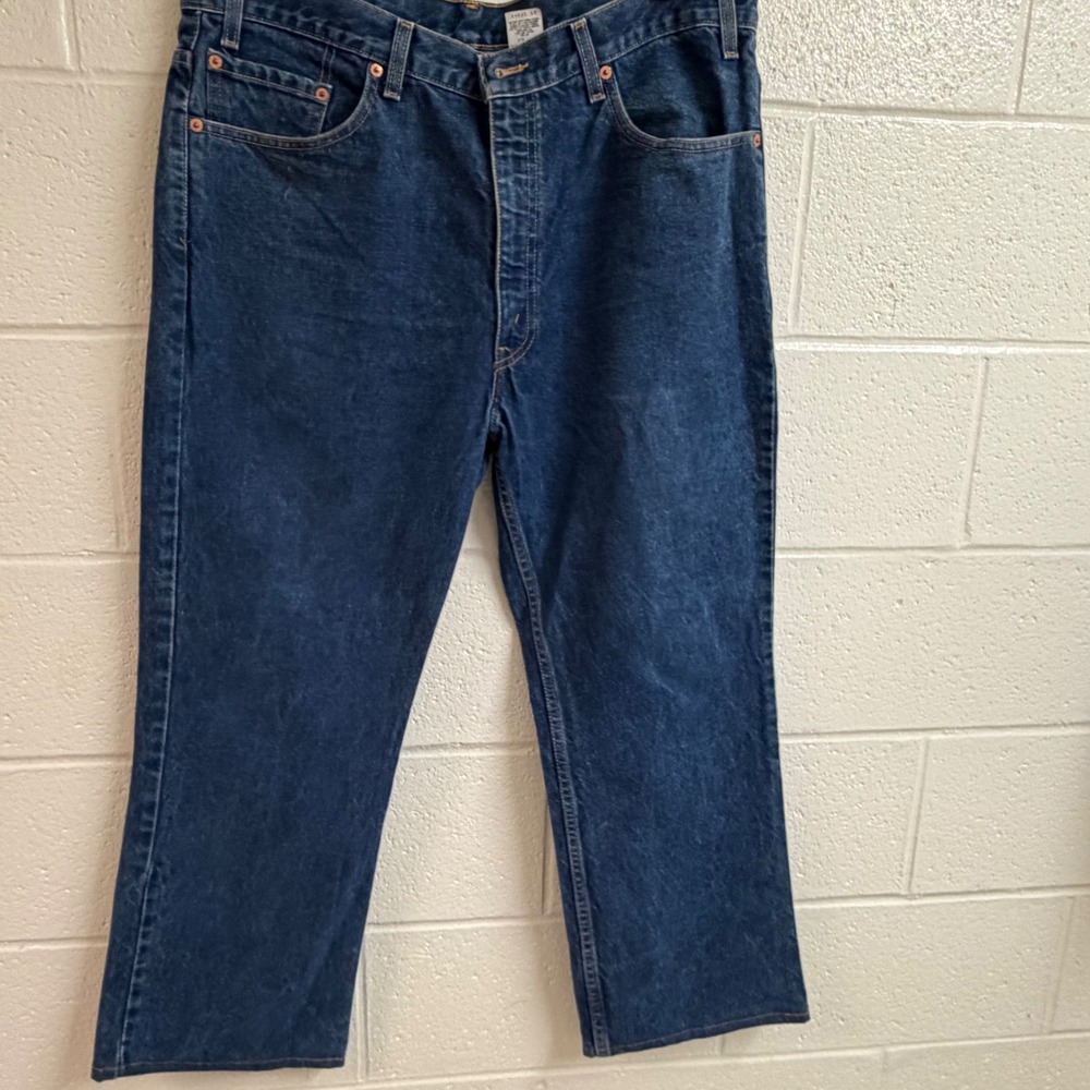 Levi's Mens 517 Bootcut Jeans 38x29 Blue Denim Vintage Western Workwear Medium